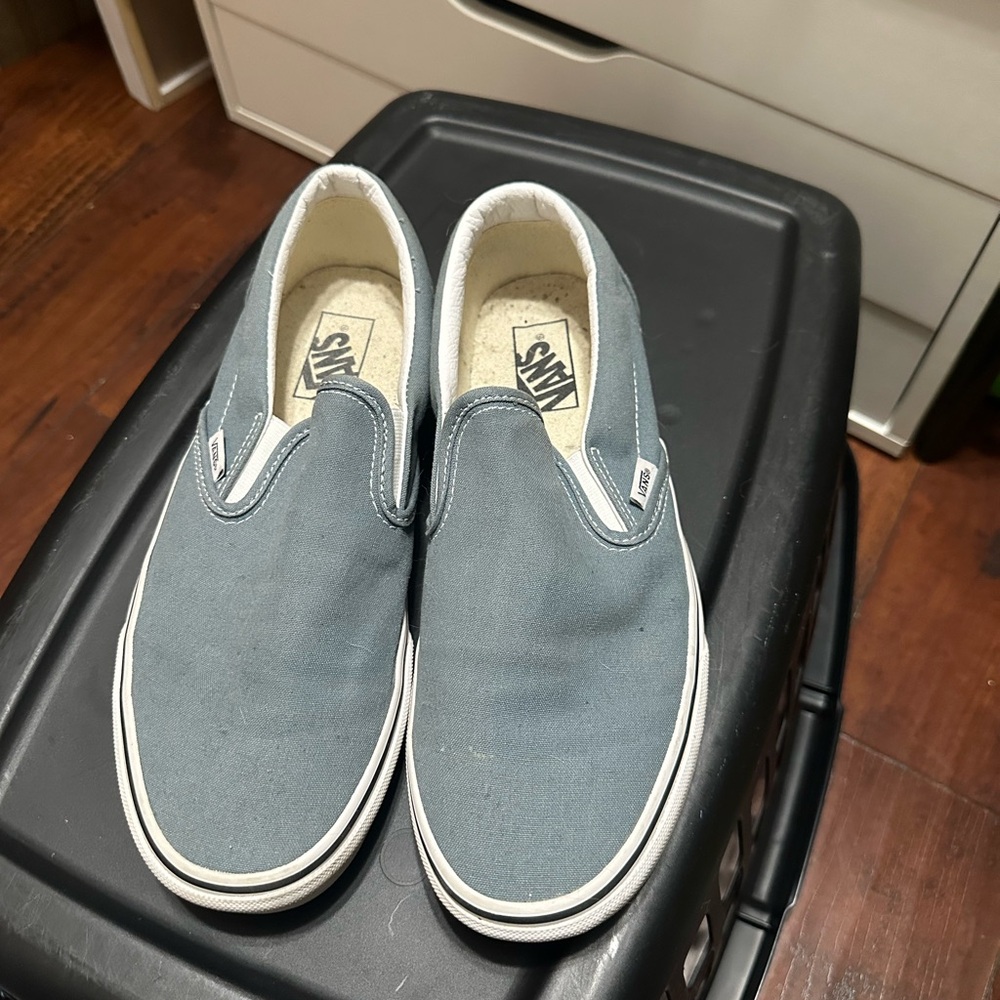 Vans Men's Blue Slip-On Shoes
